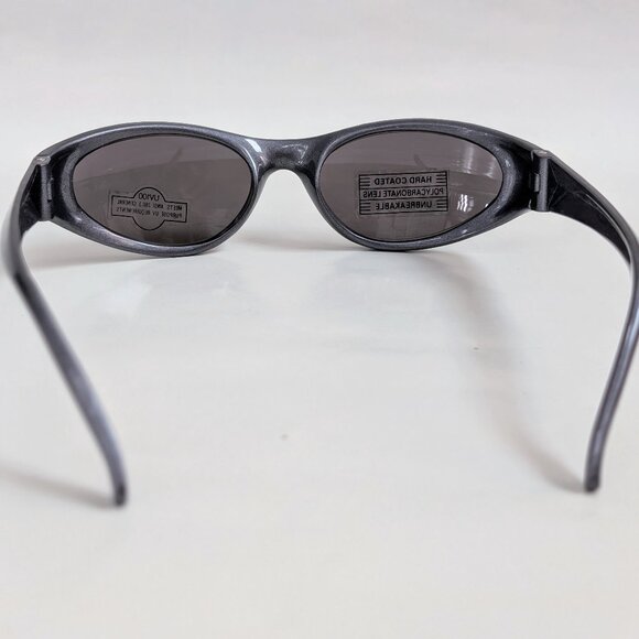 NWT Vintage 90's PC Small Oval Sport Wrap Sunglasses (S. Gray) - Picture 4 of 5